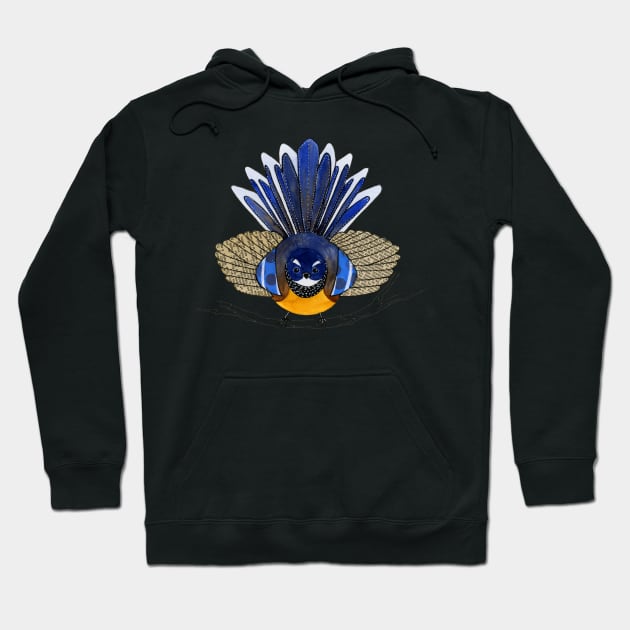 Fantail bird Hoodie by scatterlings